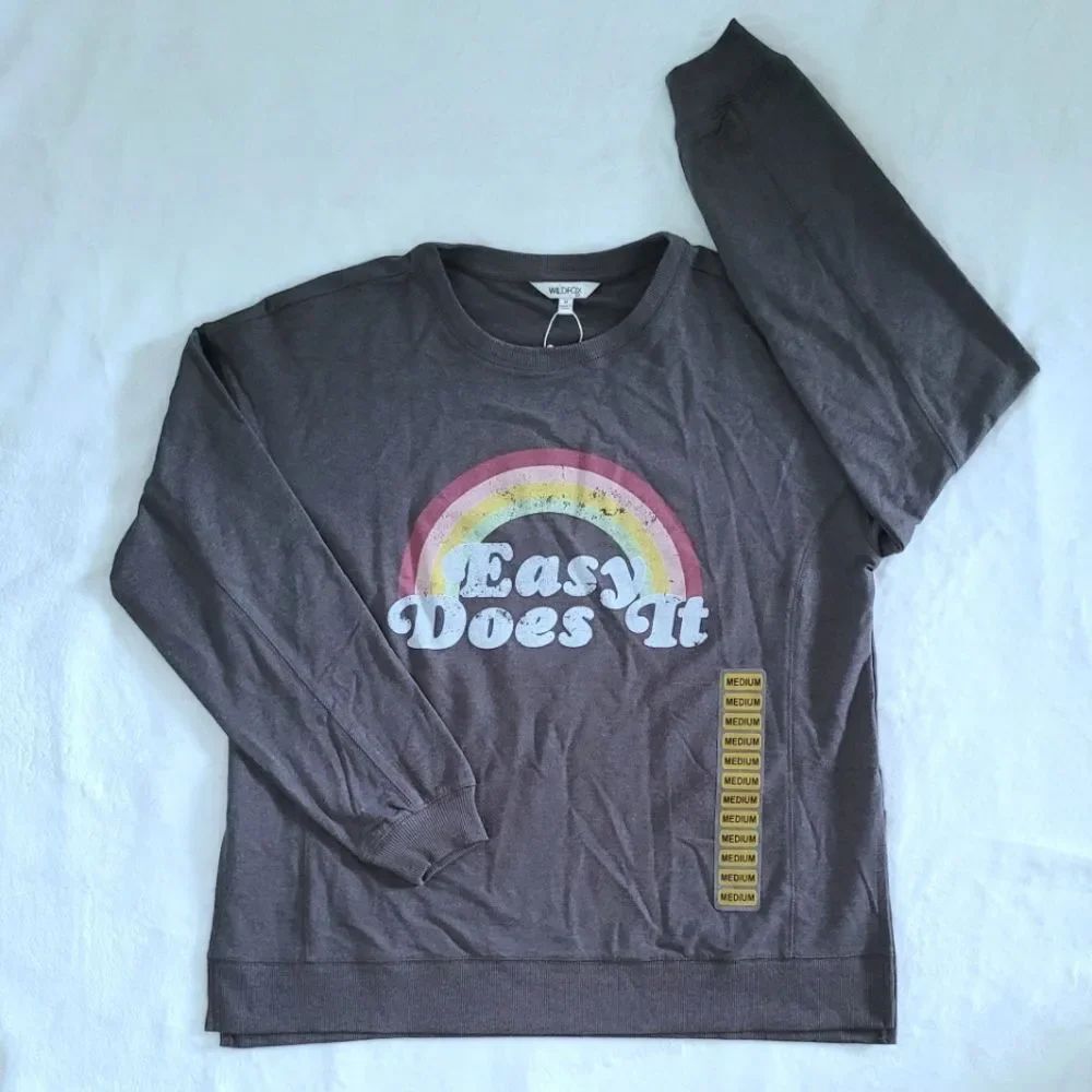Wildfox🦊 "Easy Does It" Statement Sweatshirt - NWT